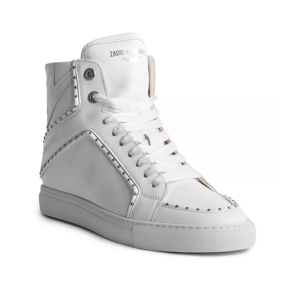 Zadig & Voltaire White High-Top Sneakers
